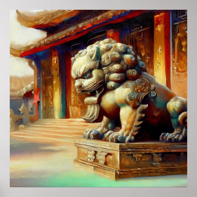 Chinese Foo Lion (16)  Poster (Front)