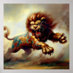 Chinese Foo Lion (26)  Poster