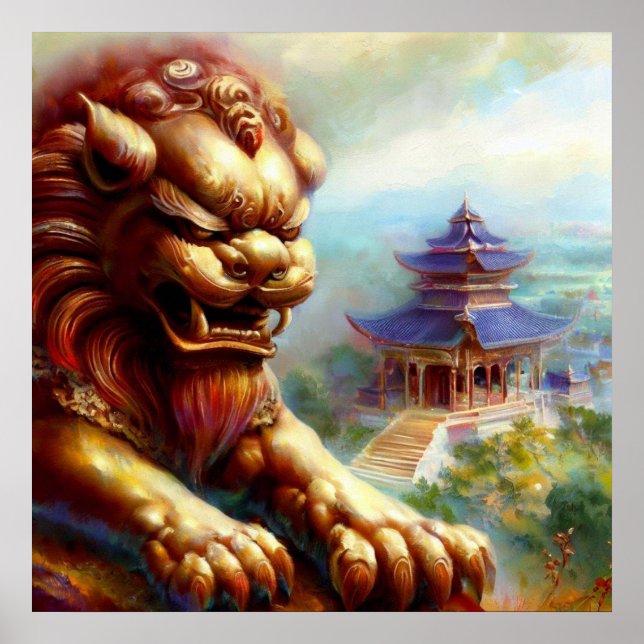 Chinese Foo Lion (27)  Poster (Front)