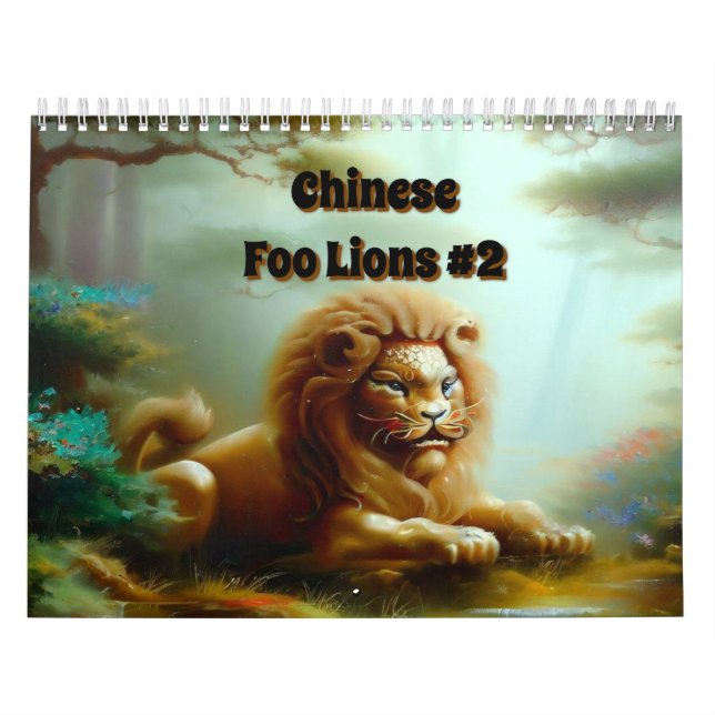 Chinese Foo Lions #2 Calendar (Cover)