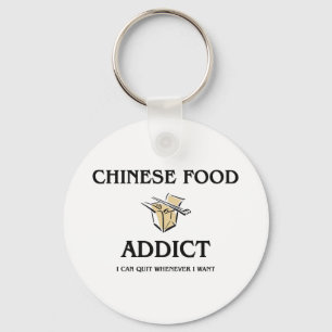 Chinese Food Addict Keychain