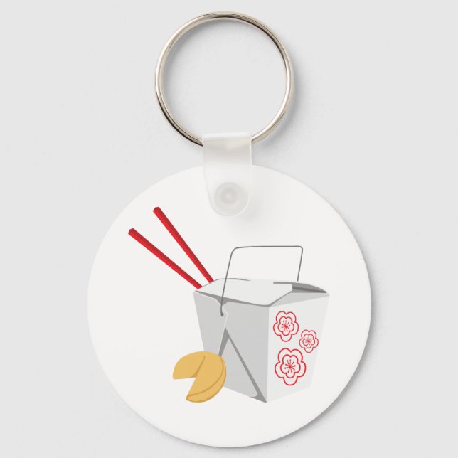 Chinese Food Container Keychain (Front)