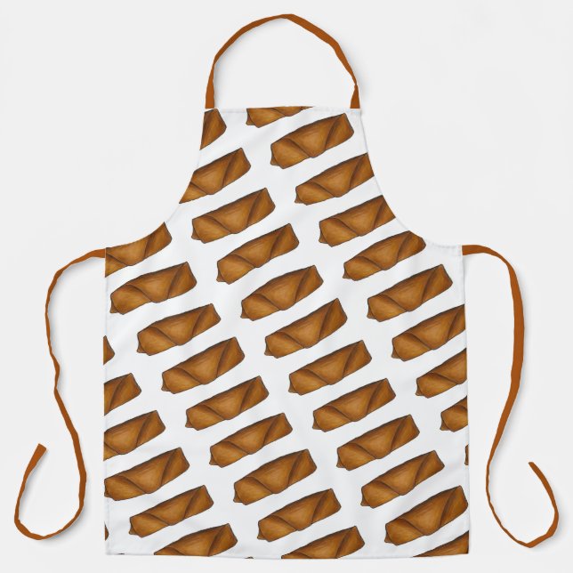 Chinese Food Takeaway Spring Egg Roll Eggroll Apron (Front)