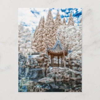 Chinese Garden Infrared Postcard