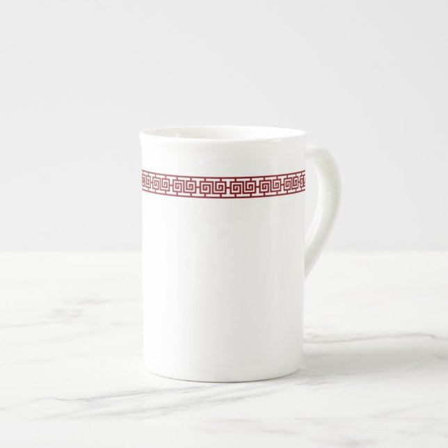 Chinese Geometric Border Specialty Mug (Front Right)