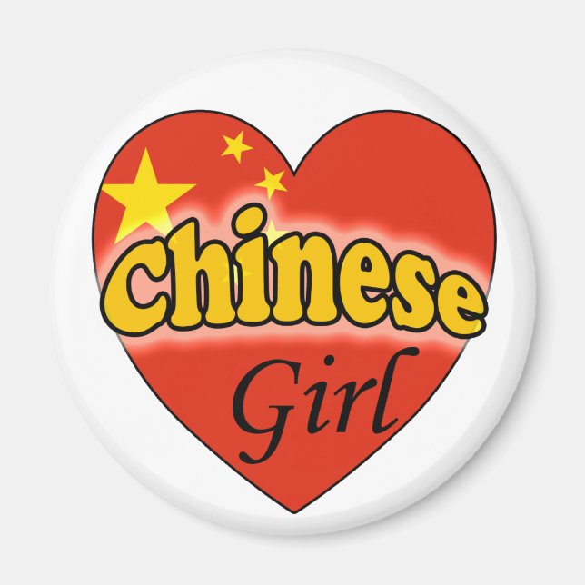Chinese Girl Magnet (Front)
