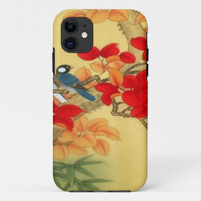 Chinese Gold and Red Floral Case-Mate iPhone Case (Back)