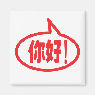 Chinese Hello! 你好! Ni Hao! Magnet
