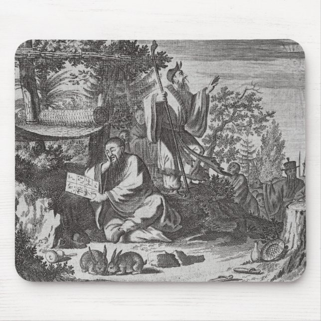 Chinese Holy Men, illustration from a description Mouse Pad (Front)