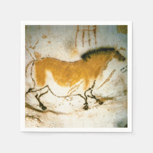 Chinese Horse,Lascaux Prehistoric Cave Paintings Napkin