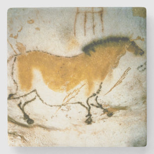 Chinese Horse,Lascaux Prehistoric Cave Paintings Stone Coaster