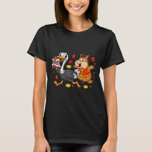Chinese Horse Ostrich Funny Kids Mens Womens Happy T-Shirt