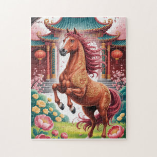 Chinese horse year  jigsaw puzzle