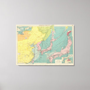 Chinese, Japanese ports Canvas Print