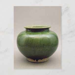 Chinese jar, Yueh ware, Six Dynasties Postcard