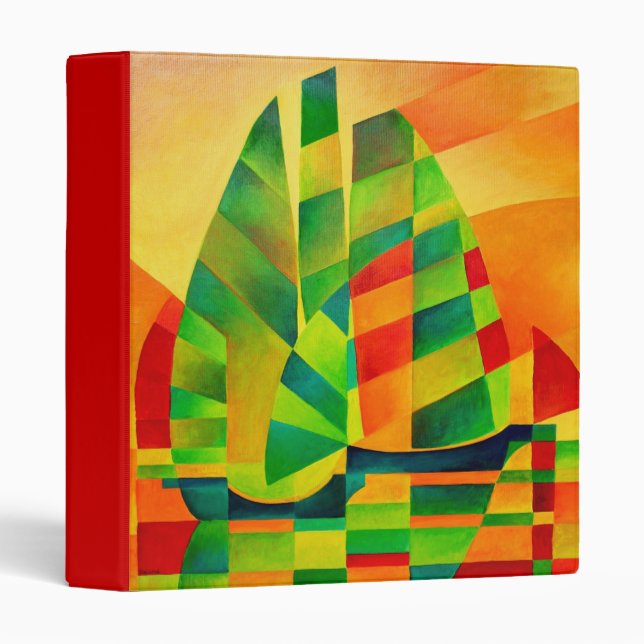 Chinese Junks, Sunset, Sails and Shadows Bold  Binder (Front/Spine)