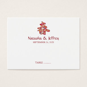 Chinese Kanji Logo Wedding Colourful Spring