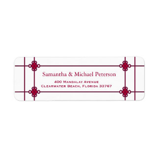 Chinese Knots Wedding Address