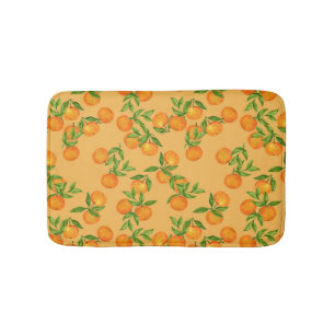 Chinese Korean Japanese inspired, watercolor backg Bath Mat