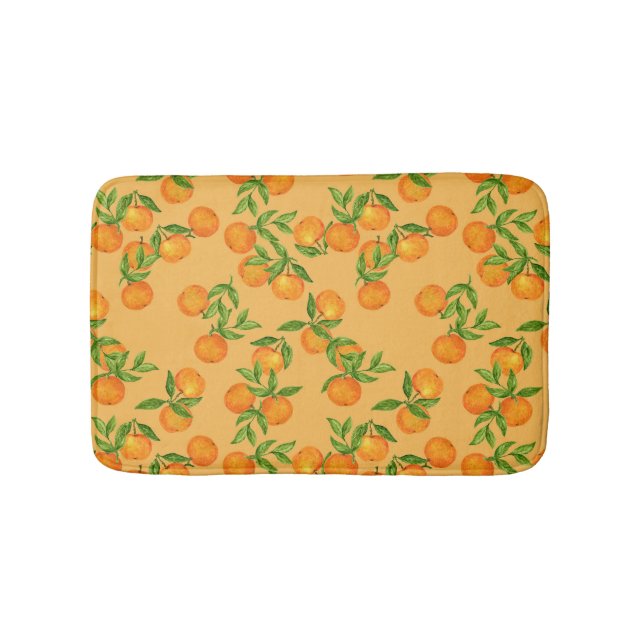 Chinese Korean Japanese inspired, watercolor backg Bath Mat (Front)