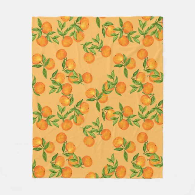 Chinese Korean Japanese inspired, watercolor backg Fleece Blanket (Front)