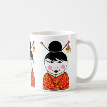 Chinese lady mug