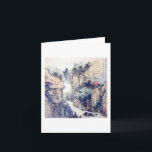 Chinese Landscape Brush Painting W/Poem by Li Bai Card<br><div class="desc">A beautiful/meaningful card to send with congratulations and blessings for an achievement/accomplishment done by someone or for New-Year Well-Wishes. A reproduction copy of original Chinese Landscape Brush Painting with a verse by the great poet "Li-Bai" from the High Tang period, : I hear the incessant cry of monkeys from the...</div>