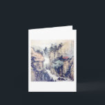 Chinese Landscape Brush Painting W/Poem by Li Bai Card<br><div class="desc">A beautiful/meaningful card to send with congratulations and blessings for an achievement/accomplishment done by someone or for New-Year Well-Wishes. A reproduction copy of original Chinese Landscape Brush Painting with a verse by the great poet "Li-Bai" from the High Tang period, : I hear the incessant cry of monkeys from the...</div>