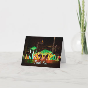 Chinese Lantern Art Turtle Thank You Note Card