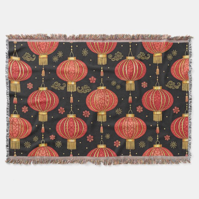 Chinese Lantern Festival (3) Throw Blanket (Front)