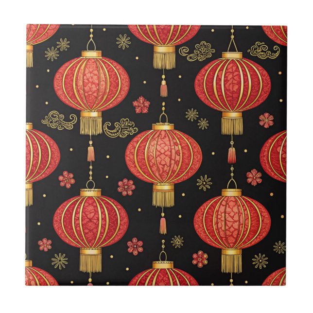 Chinese Lantern Festival (3) Tile (Front)