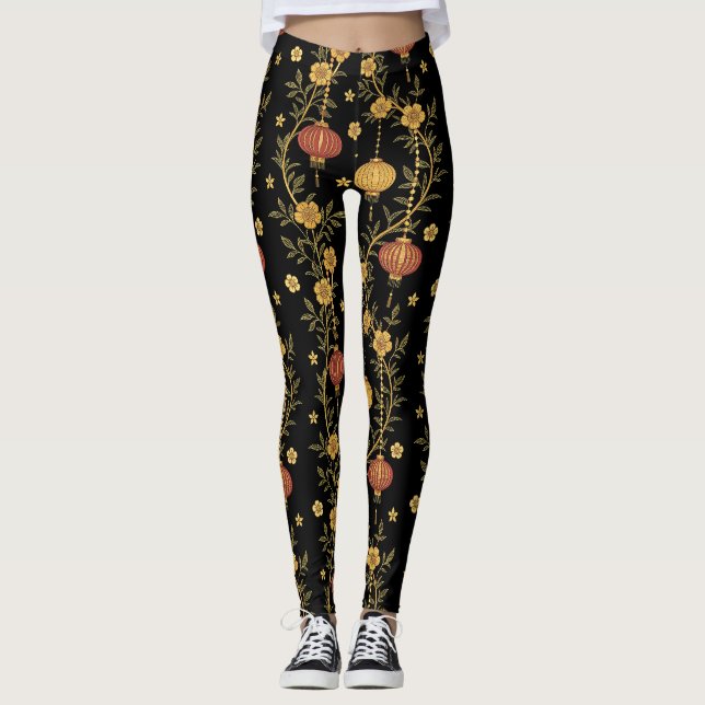 Chinese Lantern Festival (4) Leggings (Front)