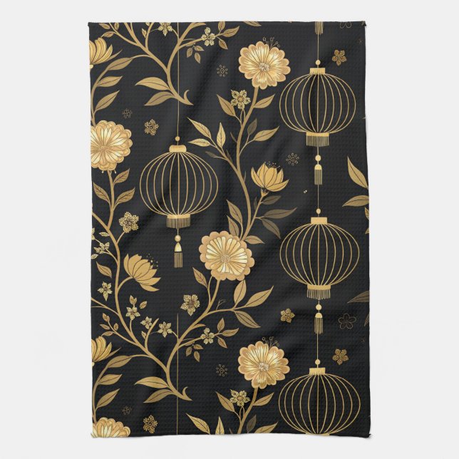 Chinese Lantern Festival (5) Kitchen Towel (Vertical)