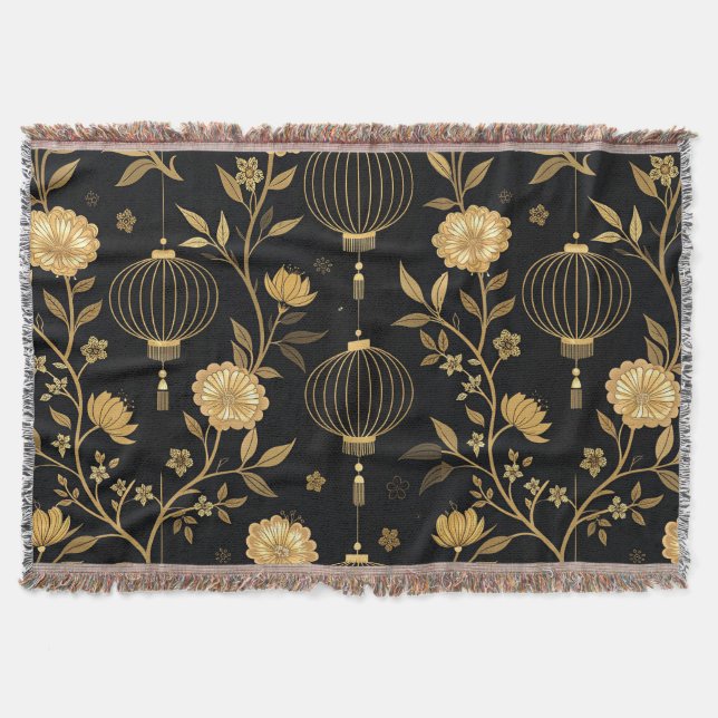 Chinese Lantern Festival (5) Throw Blanket (Front)