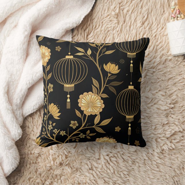 Chinese Lantern Festival (5) Throw Pillow (Blanket)