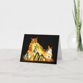 Chinese Lantern Festival Tiger Notecard