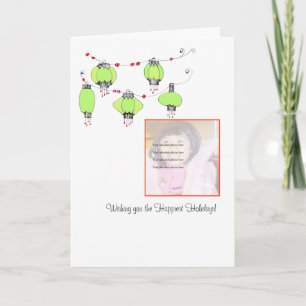 Chinese Lantern photo card