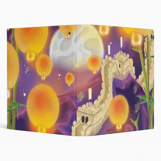 Chinese Lanterns Great Wall of China Binder
