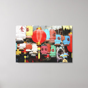 Chinese lanterns in China Canvas Print