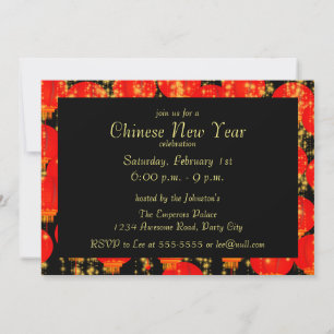 Chinese Lanterns Invitation