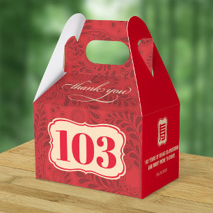 Chinese "Longevity" Elderly Birthday Favor Box