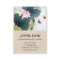 Chinese lotus leaf and pink flower butterfly art