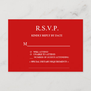 Chinese Love Poem Calligraphy Wedding RSVP Card