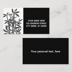Chinese Lucky Bamboo Plants. personalized Business Card