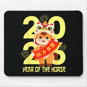 Chinese Lunar New Year 2026 Year Of The Horse Zodi Mouse Pad