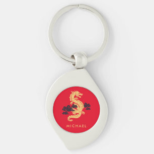 Chinese Lunar New Year Dragon 2024 Personalised Keychain