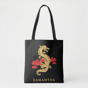 Chinese Lunar New Year Dragon 2024 Personalized Tote Bag