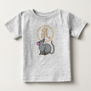 Chinese lunar New Year mouse rat lucky money red Baby T-Shirt