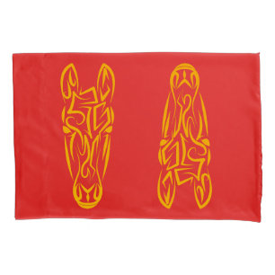 Chinese Lunar New Year of the Horse 2026 4724 Fire Pillowcase