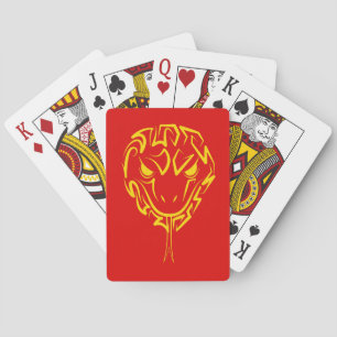 Chinese Lunar New Year of the Snake 2025 4723 Wood Playing Cards